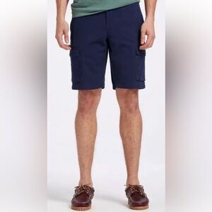 Timberland 11" Relaxed Fit Cotton Twill Cargo Shorts Navy Blue Mens 40 (1463)‎